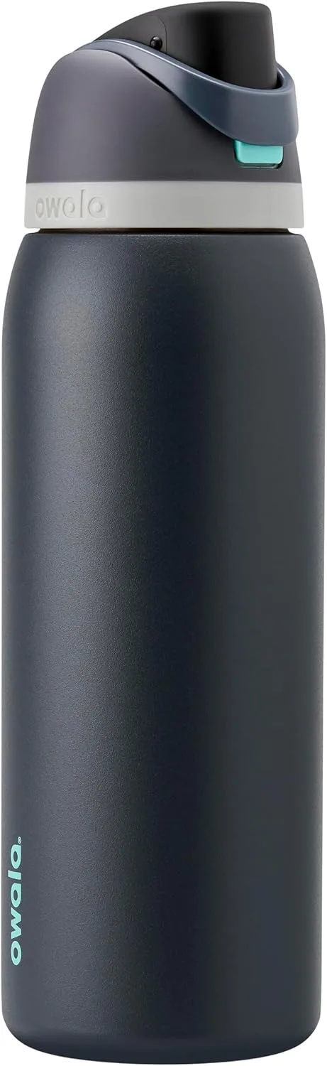 Owala FreeSip Stainless Steel Water Bottle 40 oz Foggy Tide