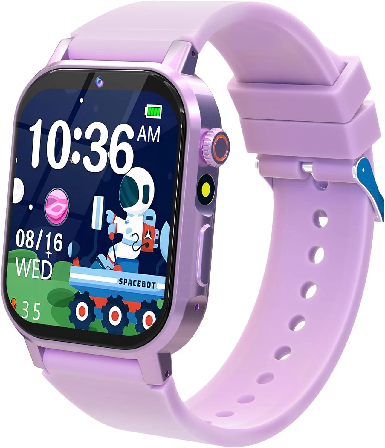 Phyulls Kids Smart Watches Girls with 32 Puzzle Games, HD Camera, Pedometer