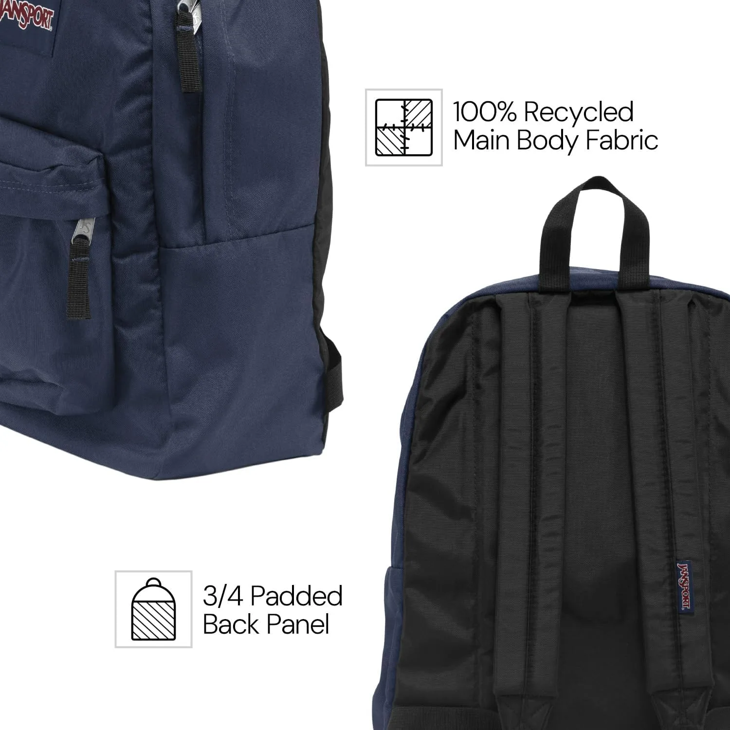 JanSport SuperBreak One Backpacks - Durable, Lightweight Bag with 1 Main Compartment, Front Utility Pocket with Built-in Organizer - Premium Backpack, Night Sky