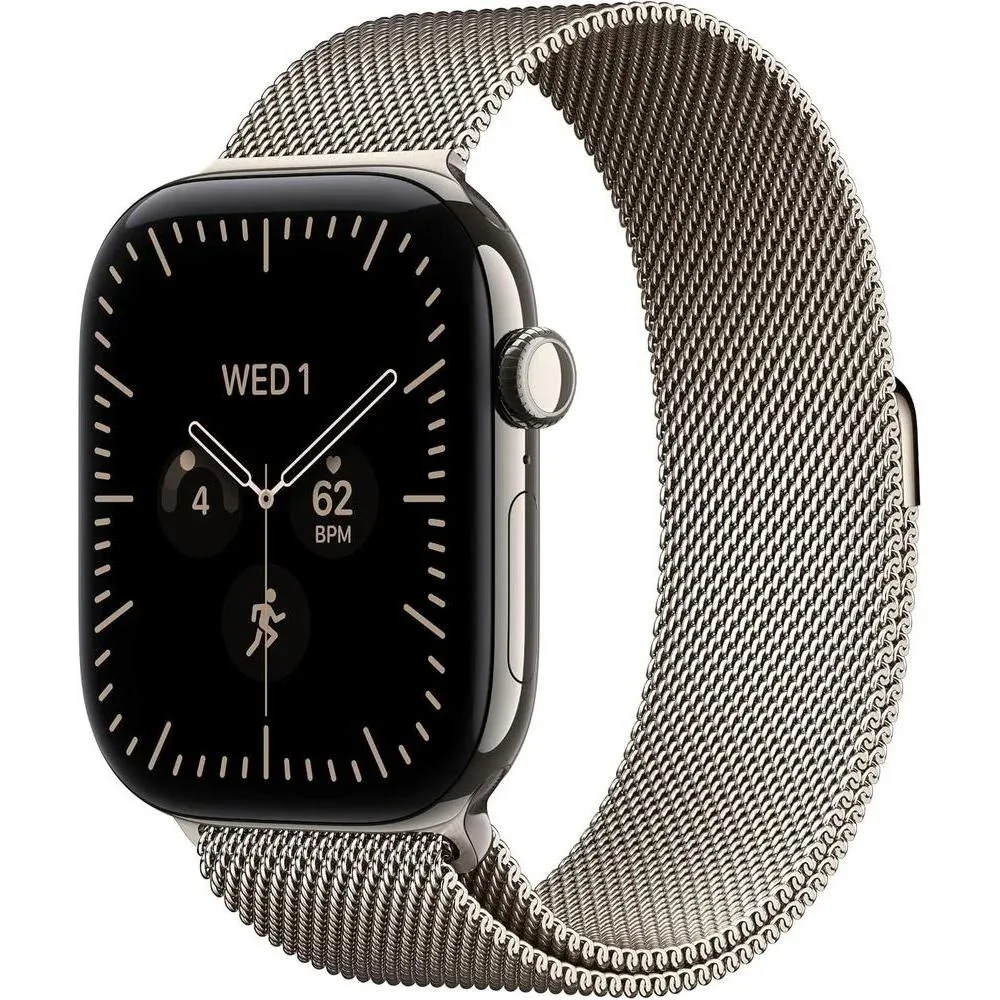 Apple Watch Series 12 46mm GPS + Celular - Natural Titanium Case with Natural Milanese Loop