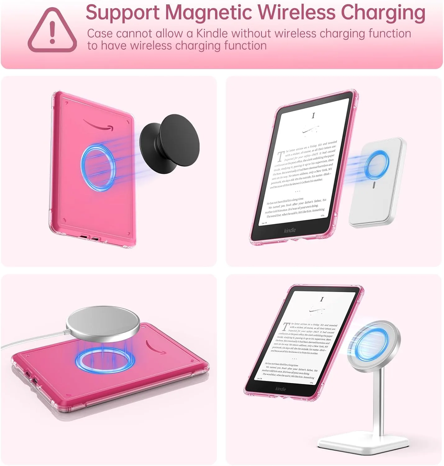 MoKo 360°Rotating Case for 7" Kindle Paperwhite 12th Gen 2024 & Colorsoft