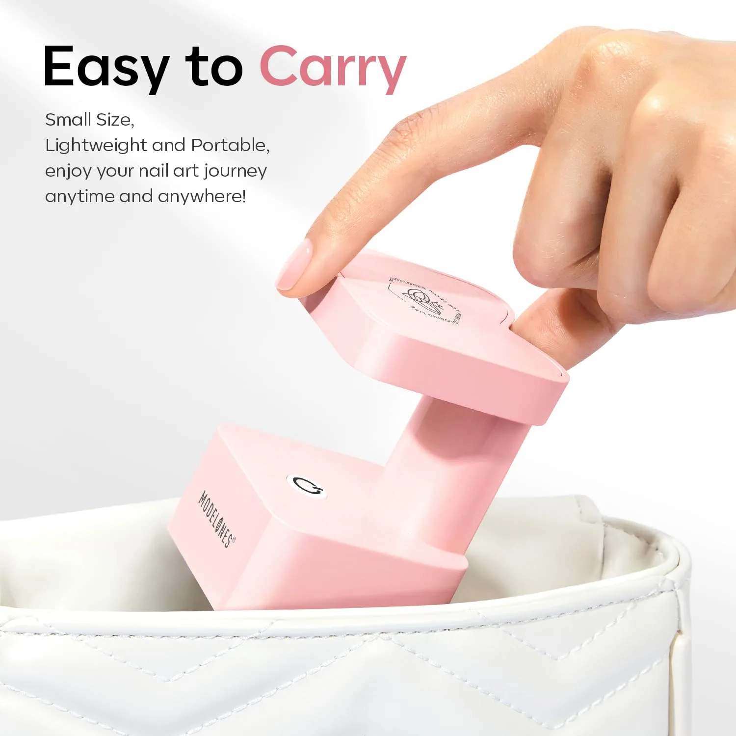 modelones Mini UV Light for Gel Nails Flash Curing 2 Timers