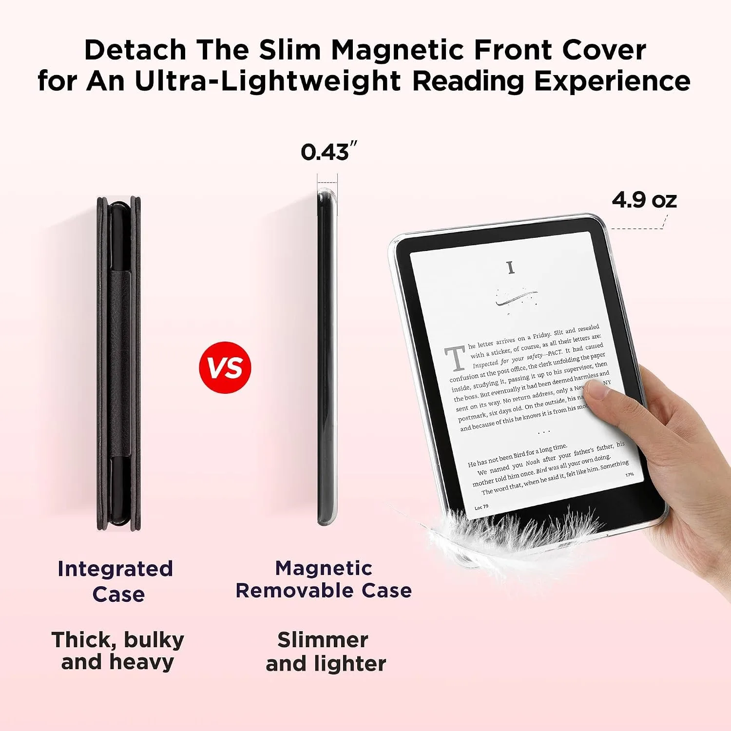 SESENSE Magnetic Case for 7'' Kindle Paperwhite 12th Gen 2024 & Colorsoft