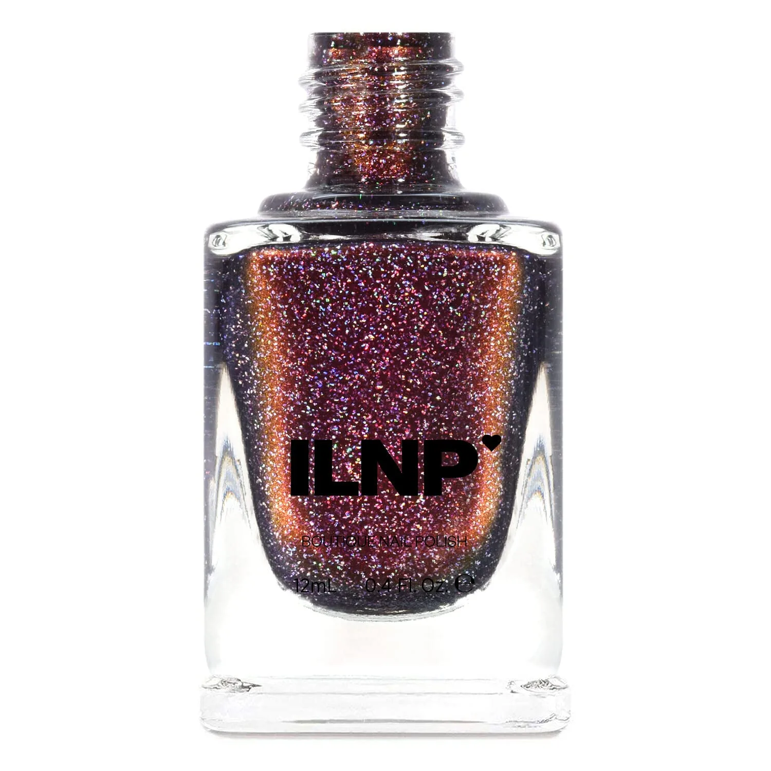 ILNP Bardot - Deep Mahogany Red Holographic Nail Polish