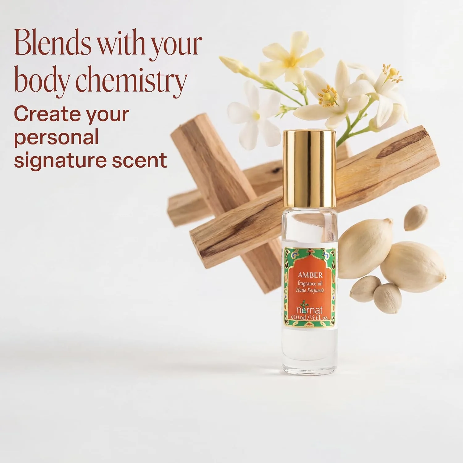Nemat Amber Perfume Oil Roll-On 2-Pack, 10 ml