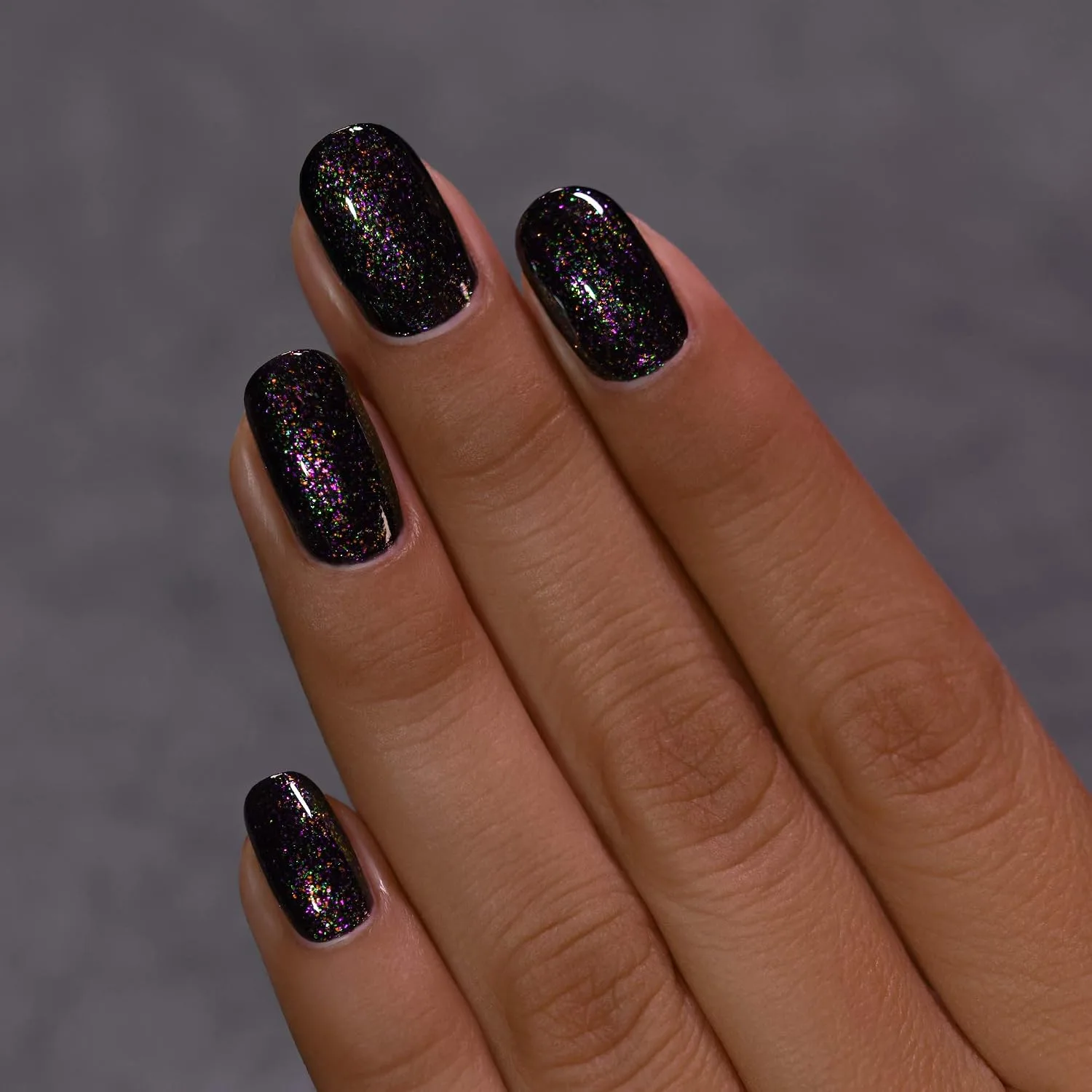 ILNP Cursed - Festive Black Shimmer Nail Polish