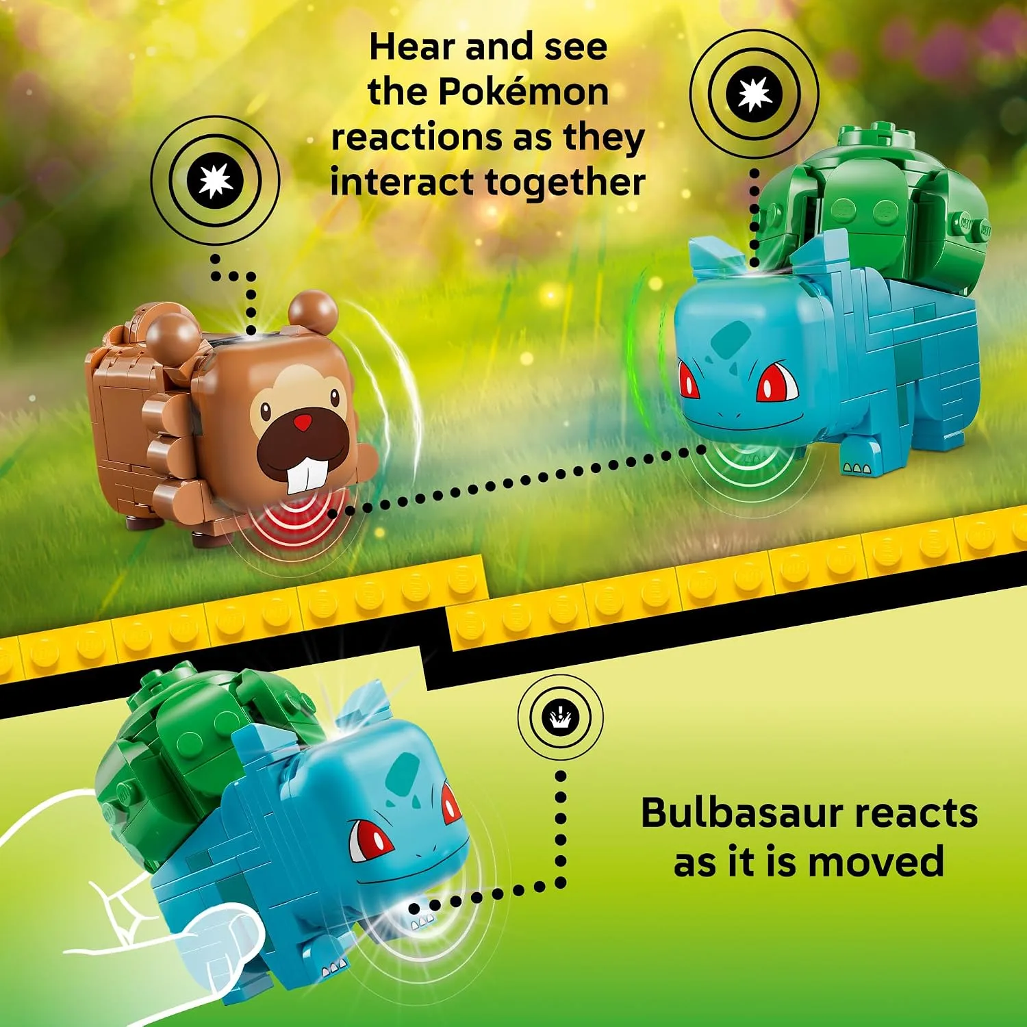 LEGO Pokémon SMART Play: Berry Bash with Bulbasaur and Bidoof 72155
