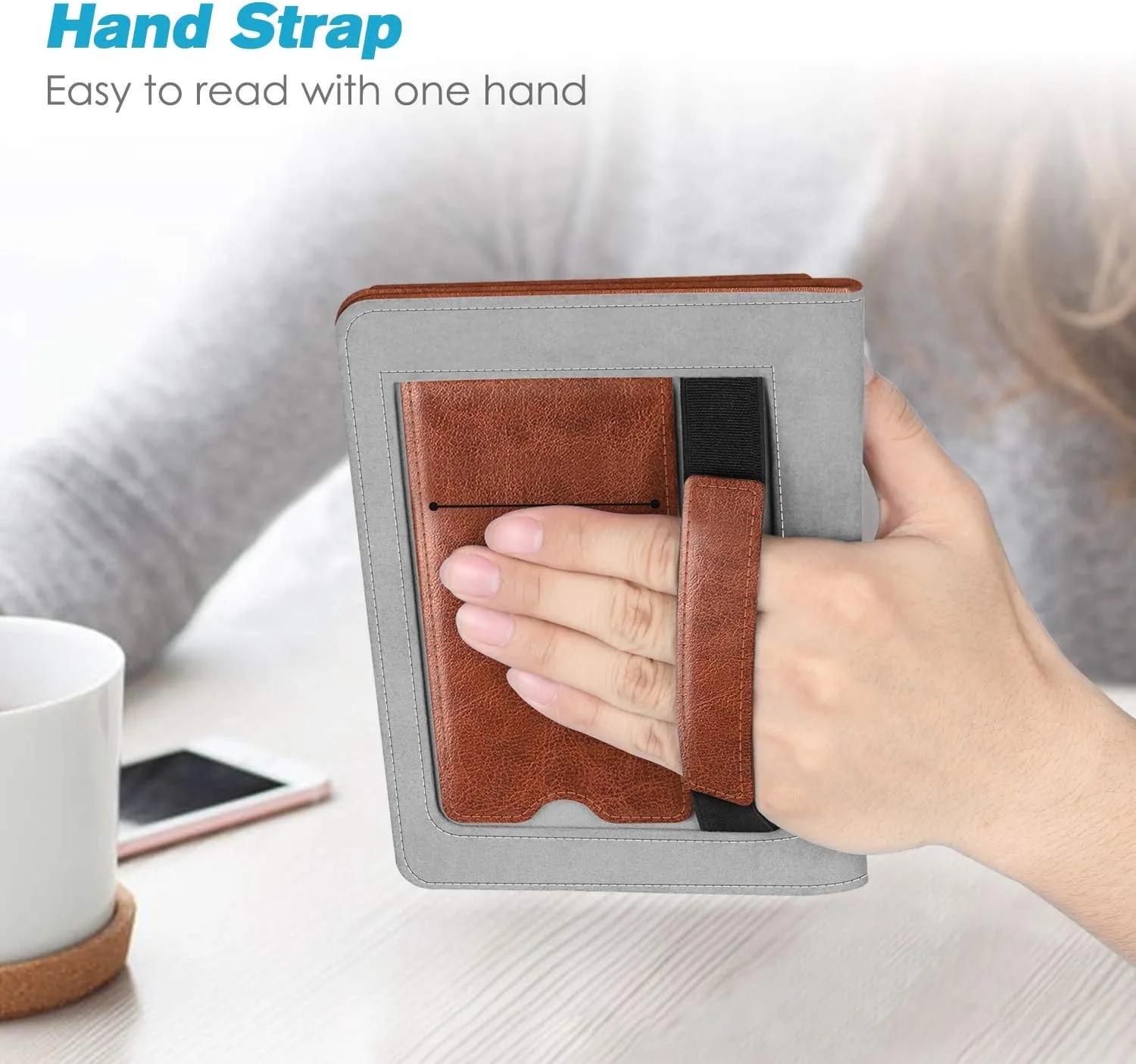 Fintie Stand Case for 6" Kindle Paperwhite 10th Gen 2018, Vintage Brown