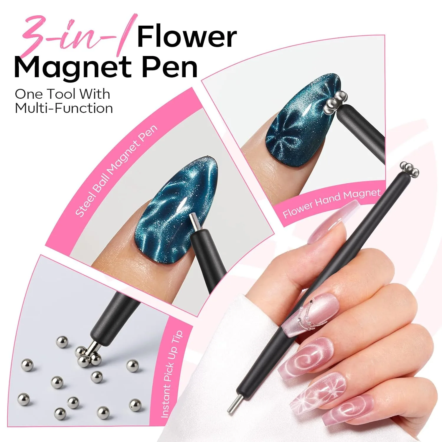 modelones Cat Eye Magnet Nail Magnets Cateye Fall Brown Gel Polish Stuff