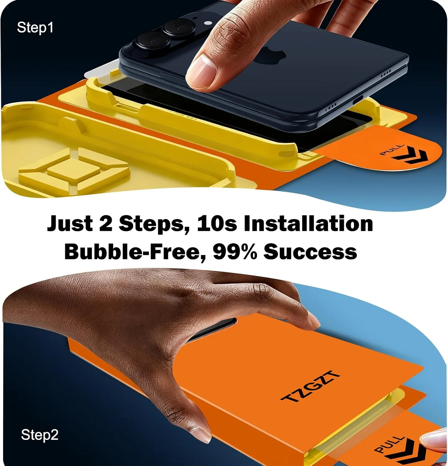 TZGZT Screen Protectors for iPhone Duo, Tempered Glass, Case Friendly