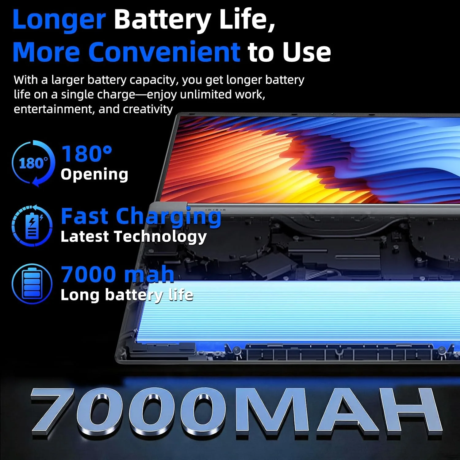 15.6'' AI Laptop with Office 365, 6GB RAM 128GB SSD