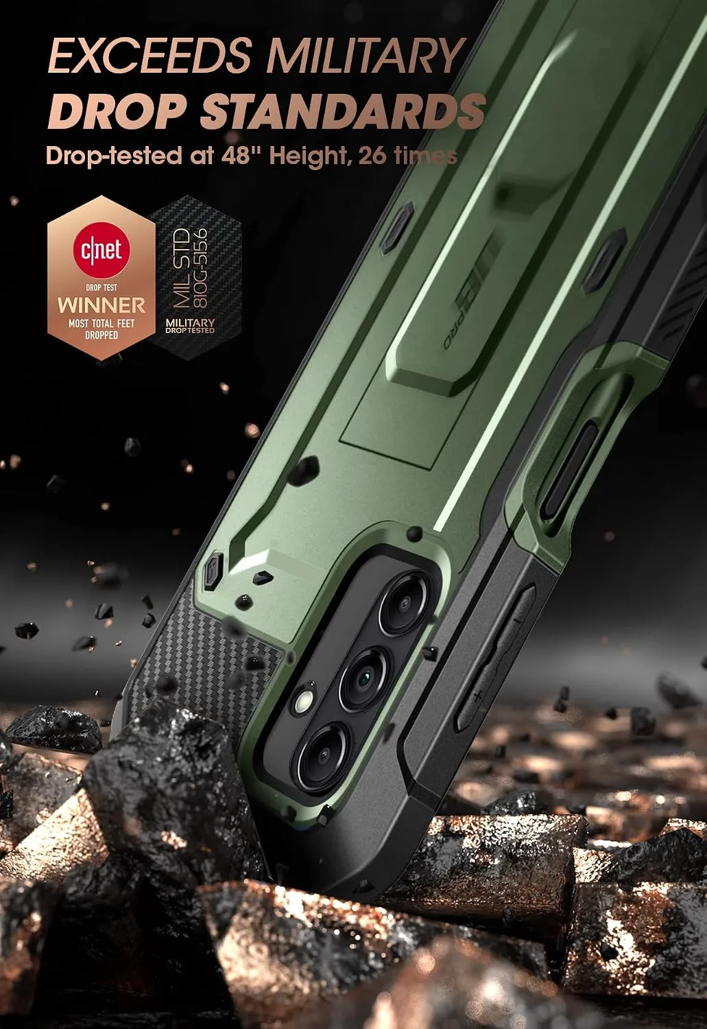 SUPCASE for Samsung Galaxy A14 5G Case with Screen Protector, Guldan