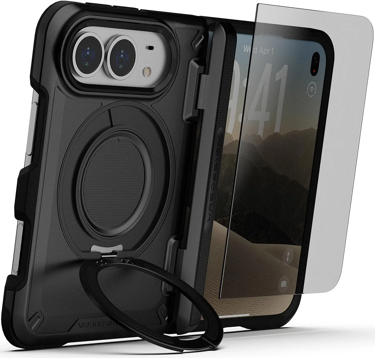 VRS DESIGN TerraGuard Active for iPhone Duo Case - Matte Black