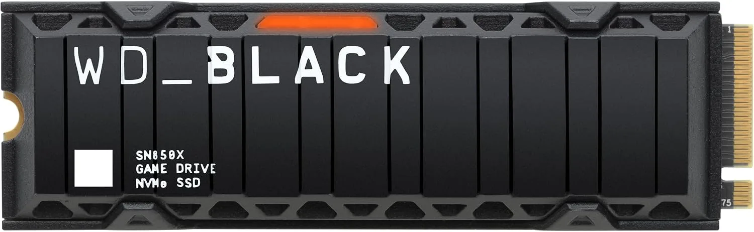 SSD NVMe WD_Black SN850X 4TB M.2 2280 con disipador térmico
