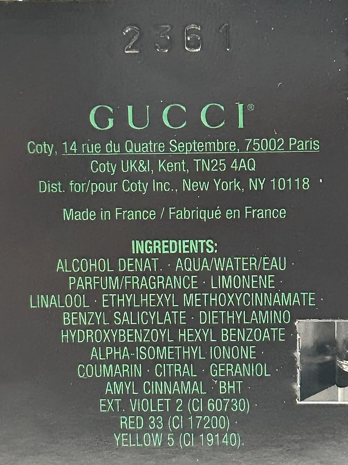 Gucci Guilty Black Sample Perfume Men EDT Spray Pour Homme MINI SMALL Travel Size 1.5 ML / 0.05 (3676) - set of 3