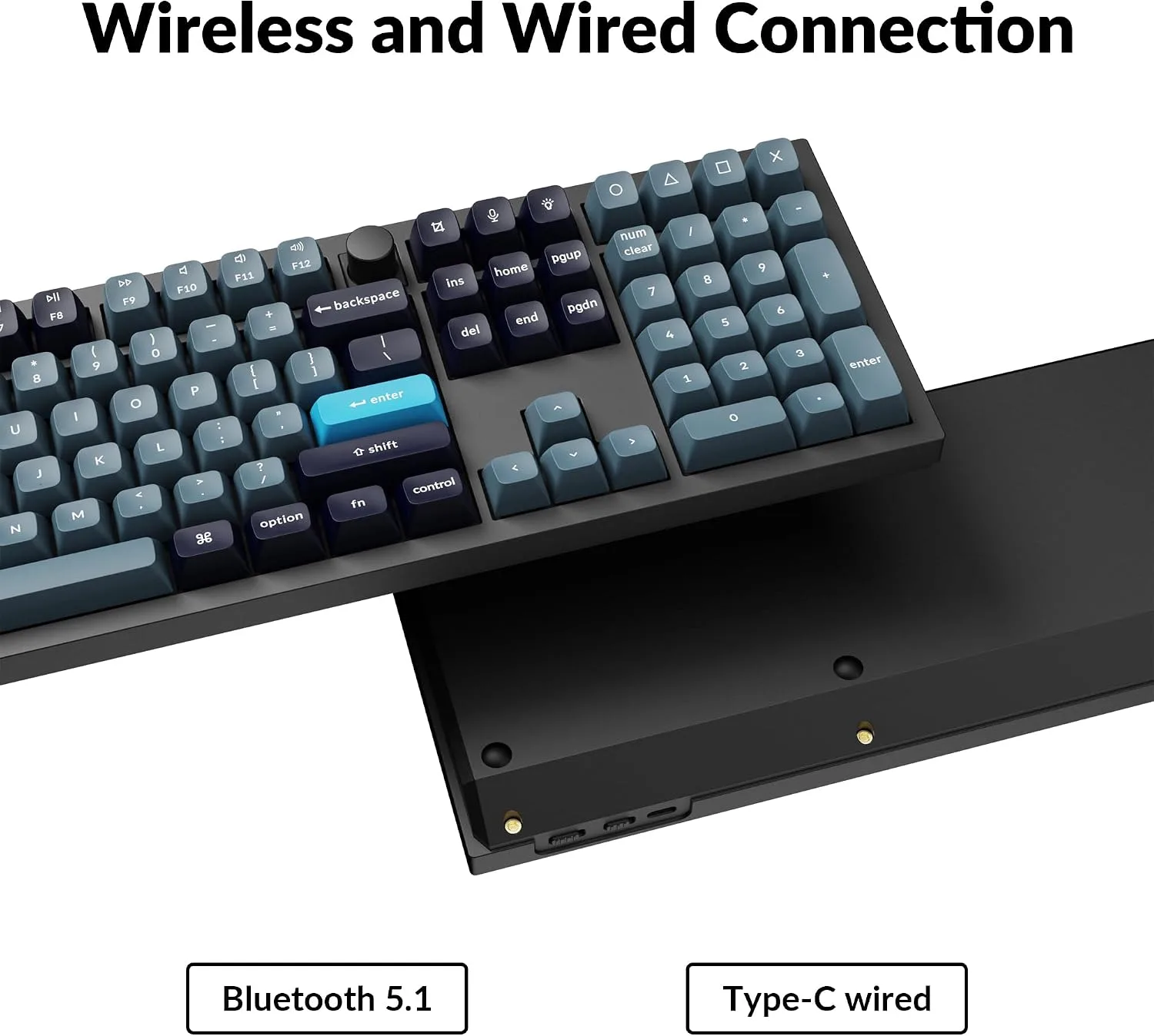 Keychron Q6 Pro Wireless Mechanical Keyboard, Full Size for Work and Gaming