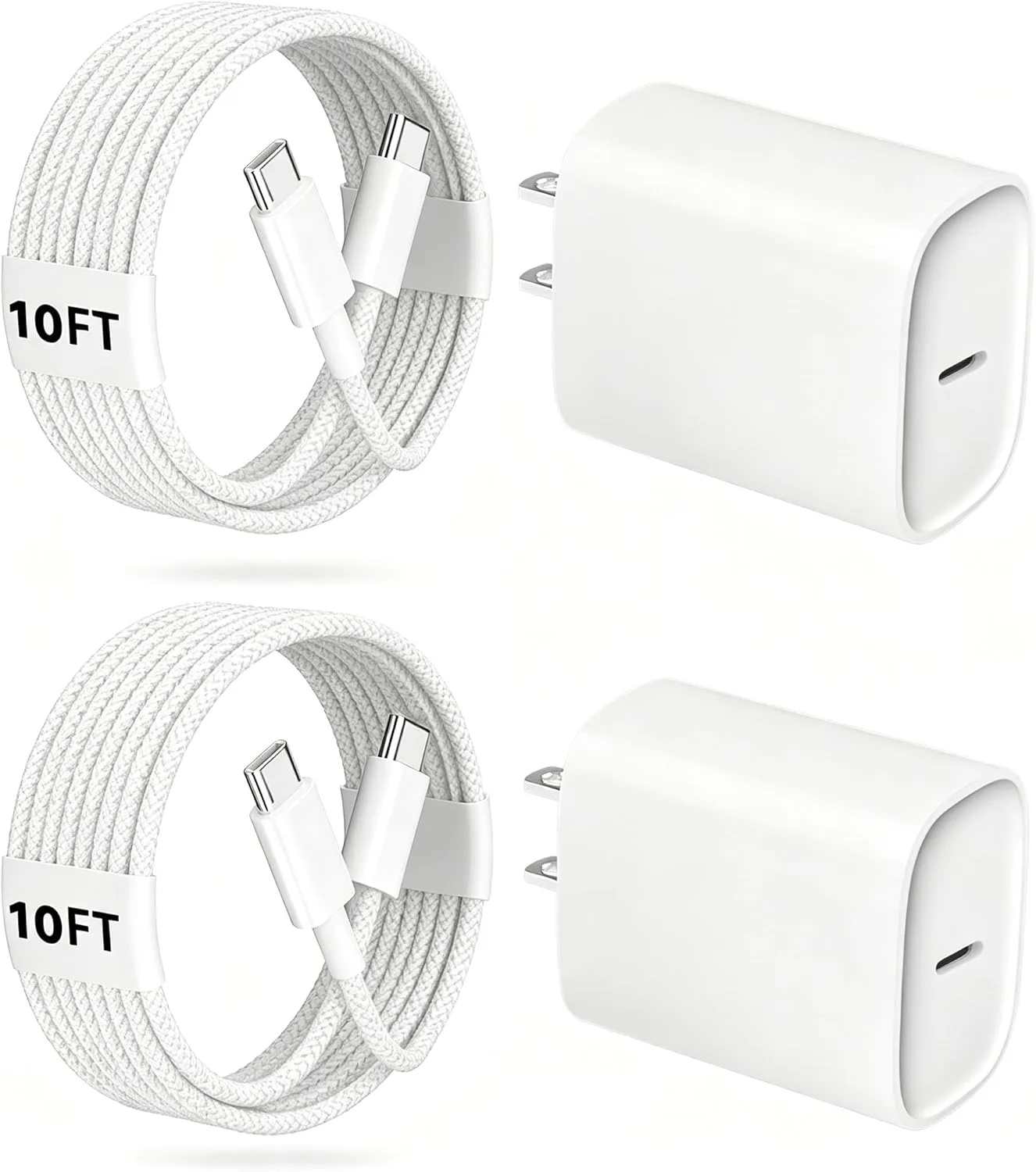 iPhone 18 17 16 Pro Max Charger Fast Charging, 20W iPhone Duo USB C Charger