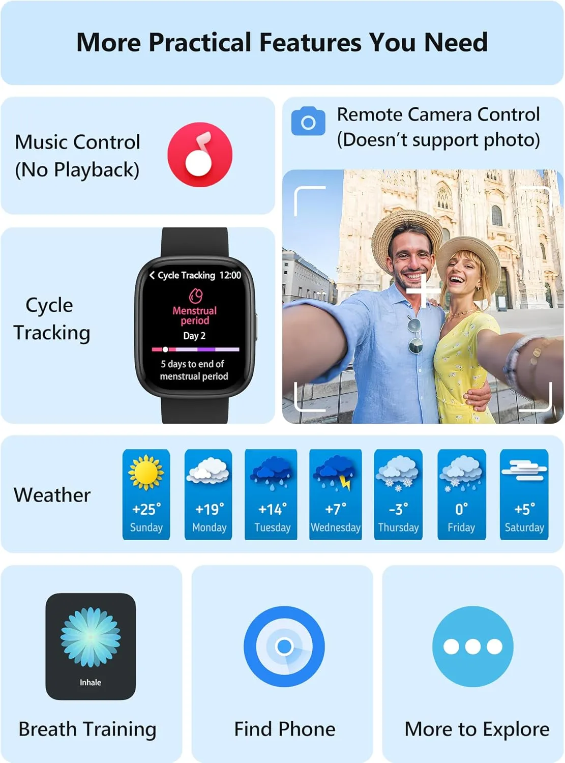 Smart Watch for Women Men Android & iPhone [2 Bands, 44mm case], Alexa Built-in, 1.83'' Smartwatch Make/Answer Call, HR SpO2 Sleep Stress Monitor Fitness Tracker, IP68 Waterproof Step Counter Watch
