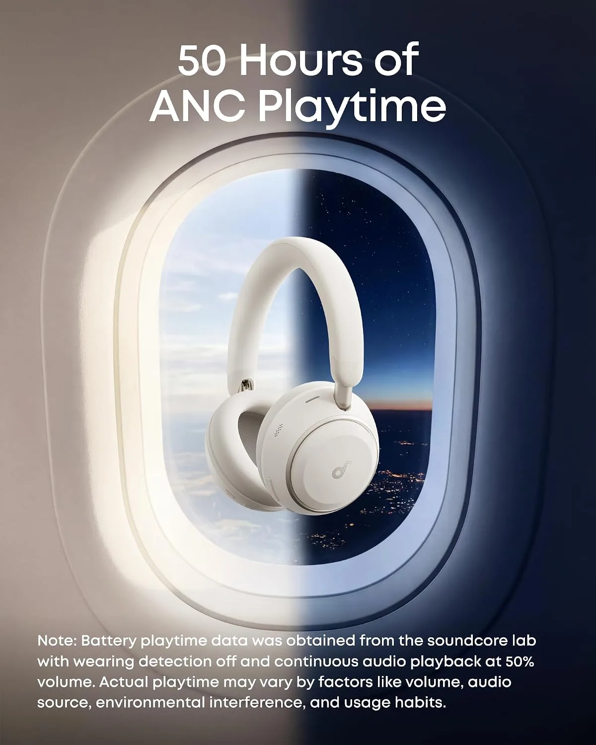 Soundcore Anker Space 2 Bluetooth 6.1 Over-Ear Headphones, Travel-Ready
