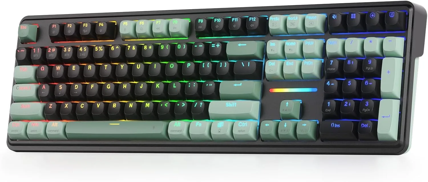 Teclado Gamer Redragon K745 PRO Wireless 108 teclas RGB