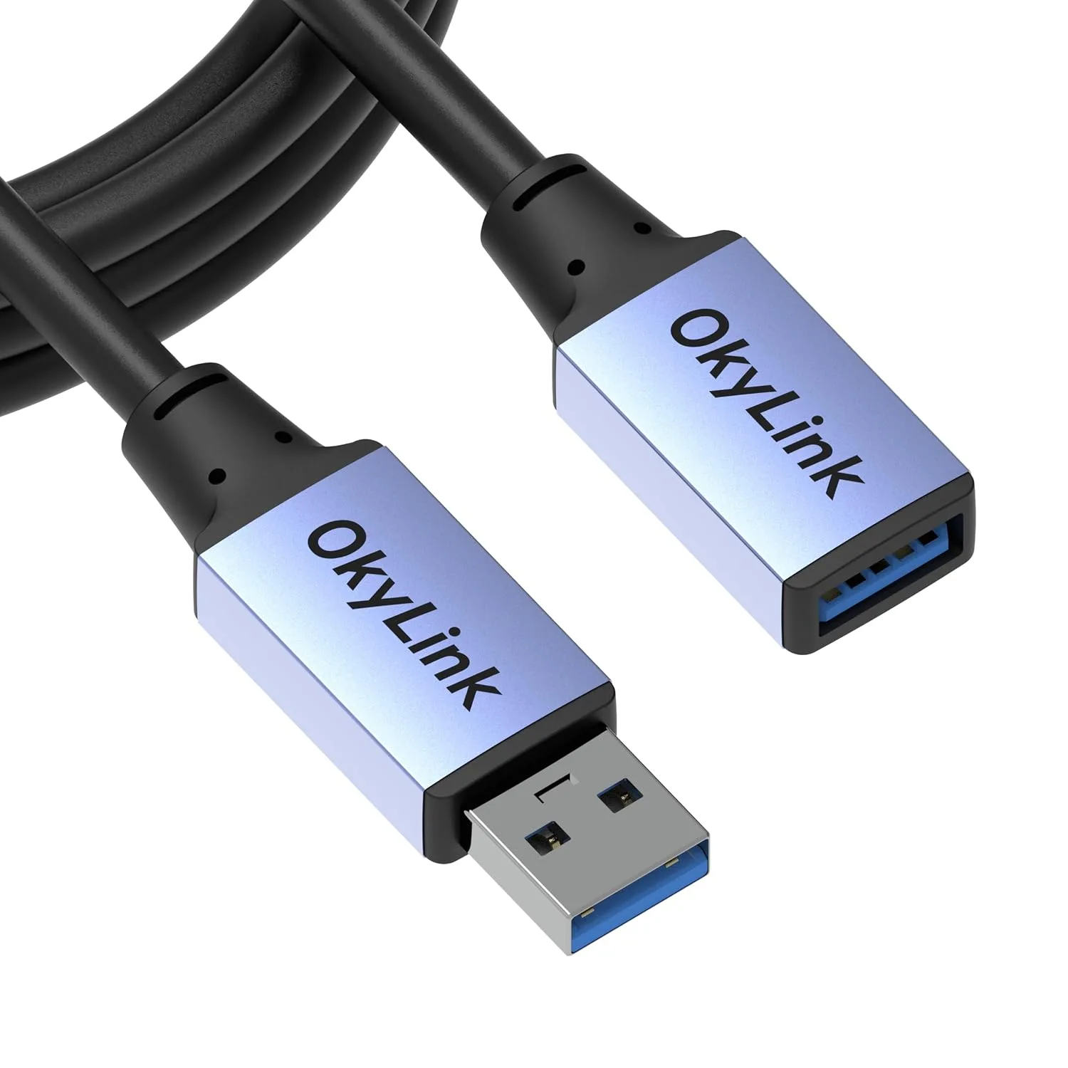 OkyLink USB 3.0/3.2 Gen 1 Extension Cable A to A, Male-Female 5Gbps 6.5ft