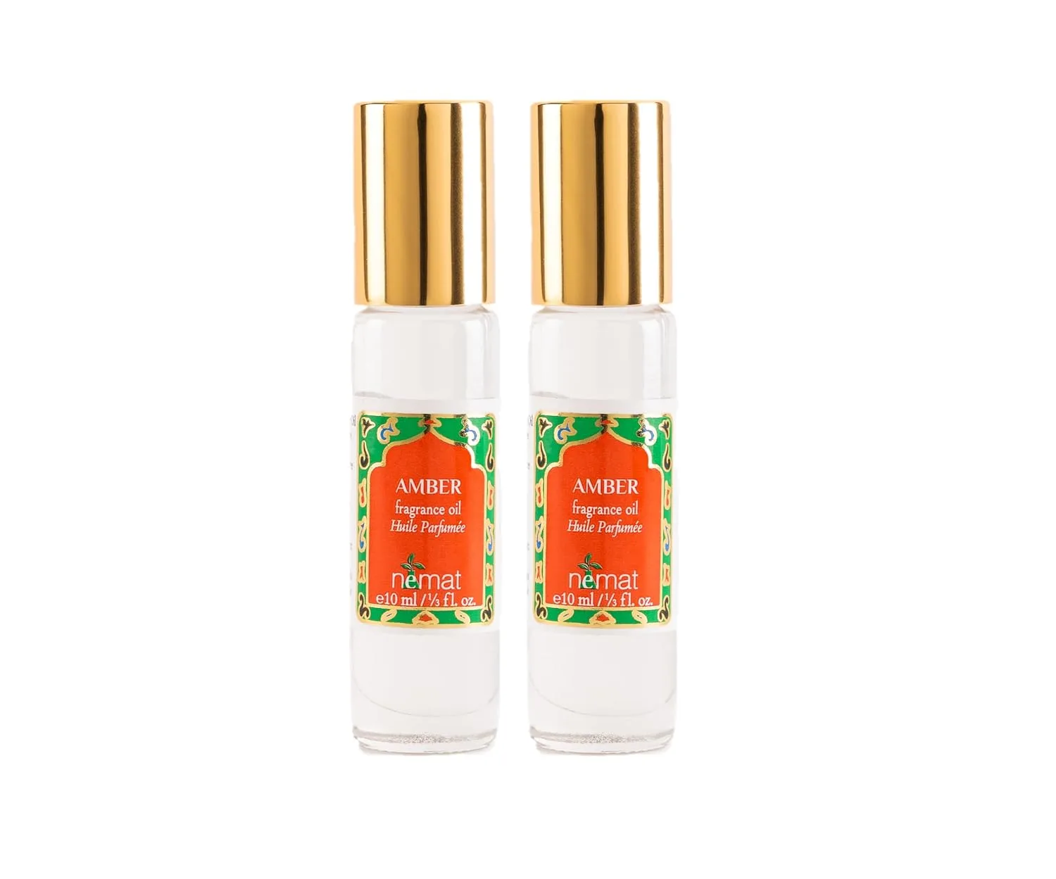 Nemat Amber Perfume Oil Roll-On 2-Pack, 10 ml