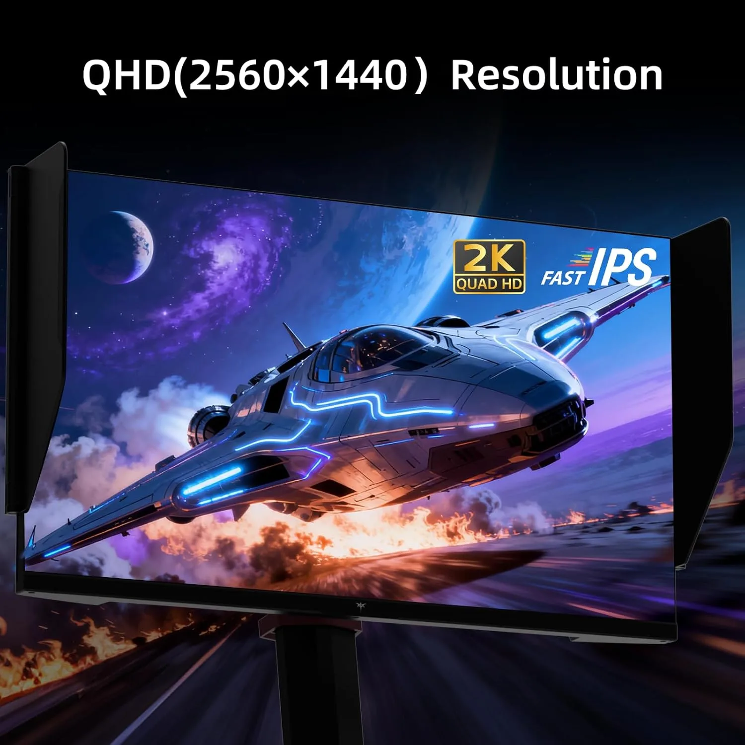 KTC 27 Inch Gaming Monitor 27M1, 1440p 200Hz with Built-in Sperkers