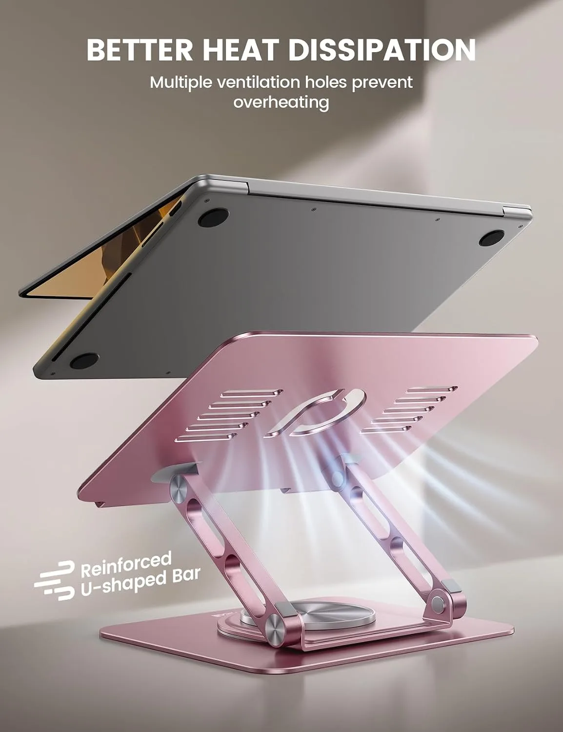 Lamicall Aluminum Laptop Stand for Desk for MacBook Neo Air Pro 10-17.3''