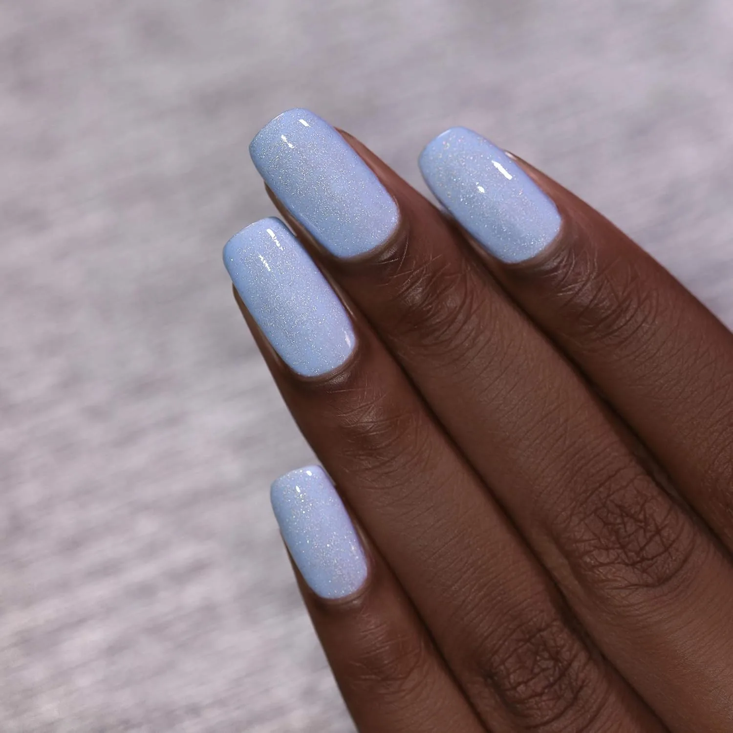 ILNP Carried Away - Creamy Periwinkle Blue Holographic Jelly Nail Polish