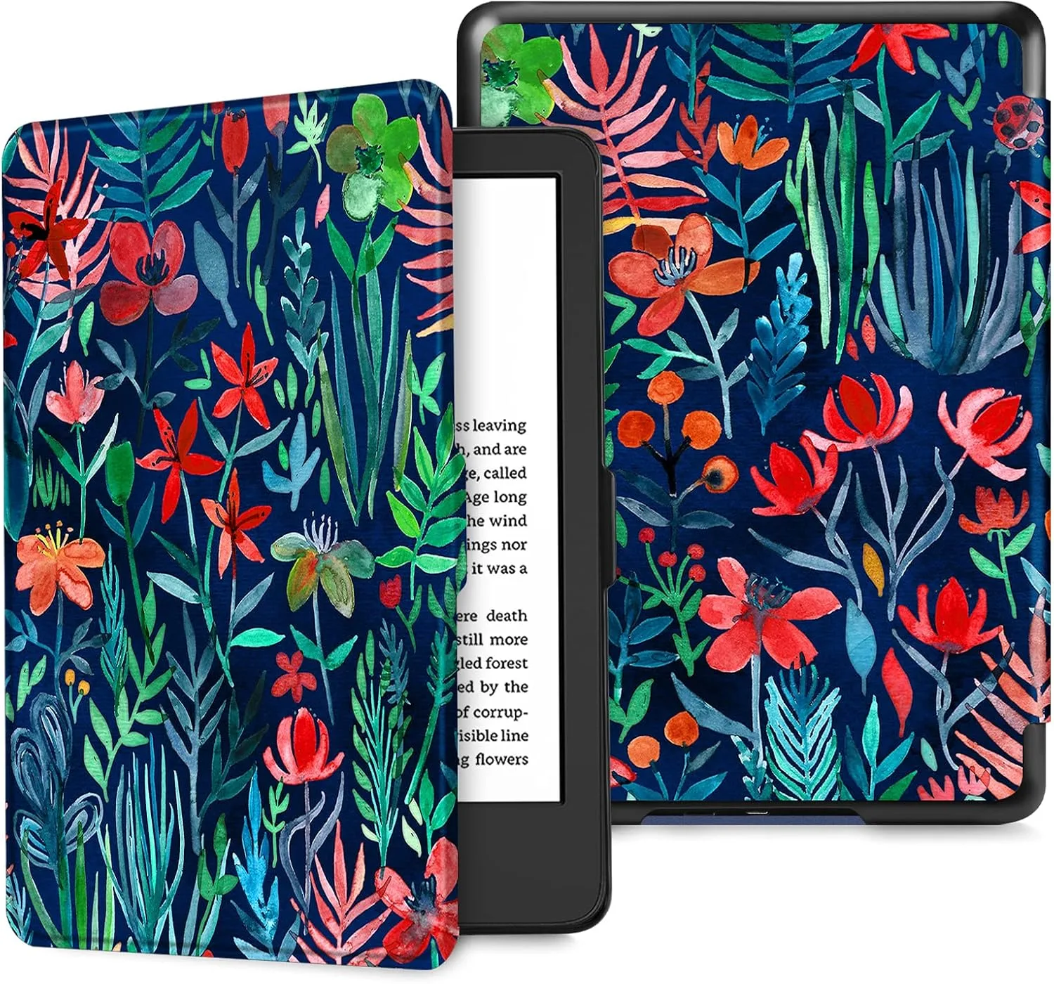 Fintie Slimshell Case for 6" Kindle 2024/2022 11th Generation, Jungle Night