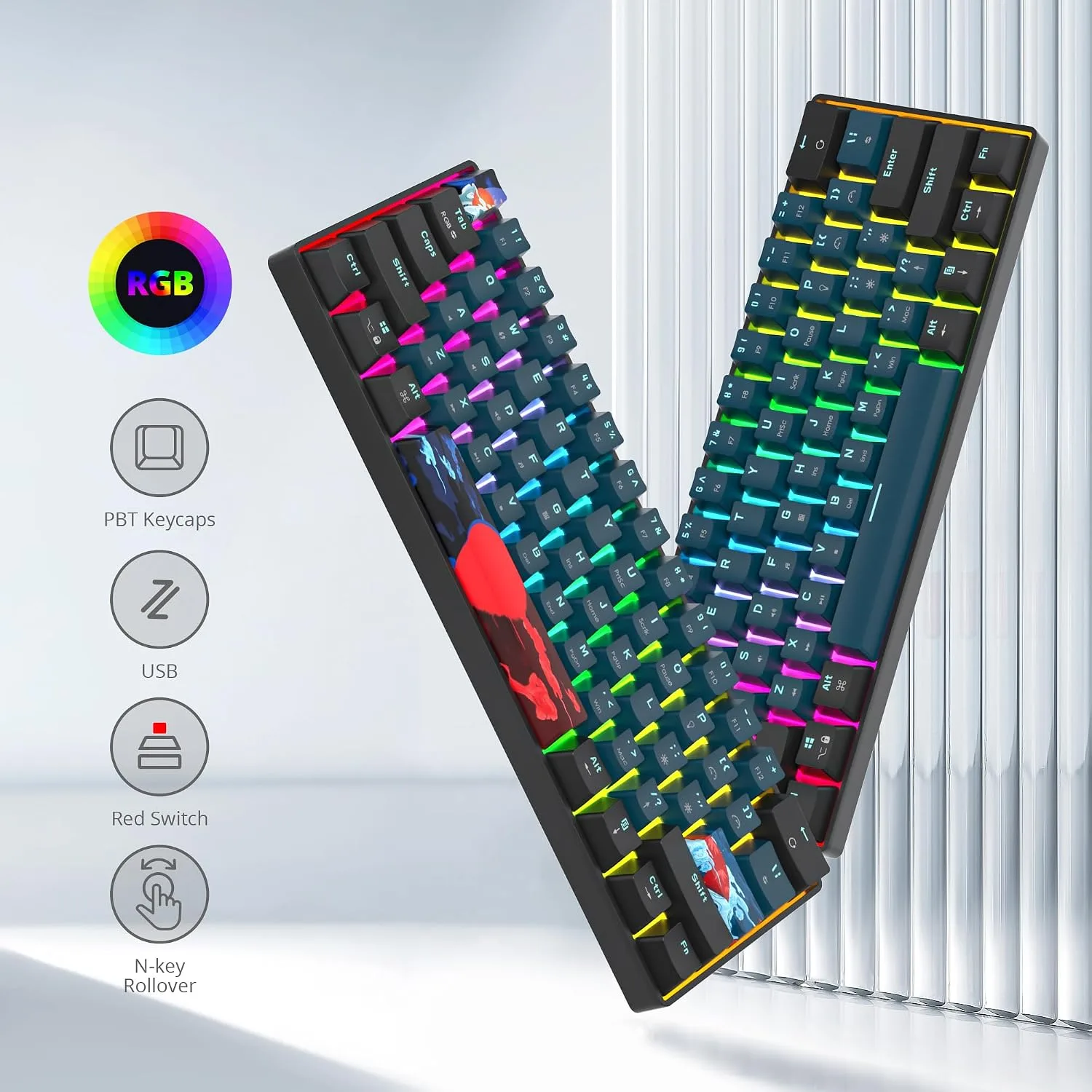 Owpkeenthy 60% Wired Mechanical Keyboard