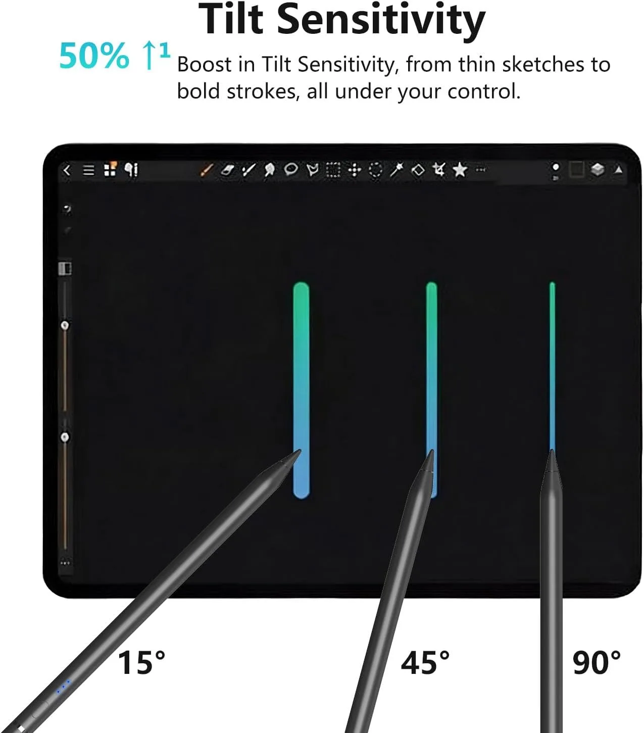 Stylus Pen for iPad 2018–2026, Wireless Charging iPad Pencil 2nd Generation &1st Generation with Tilt Sensitivity& Palm Rejection, 2X Fast Charge Pencil for iPad A16 Pro 11/12.9/13, Air, Mini Black