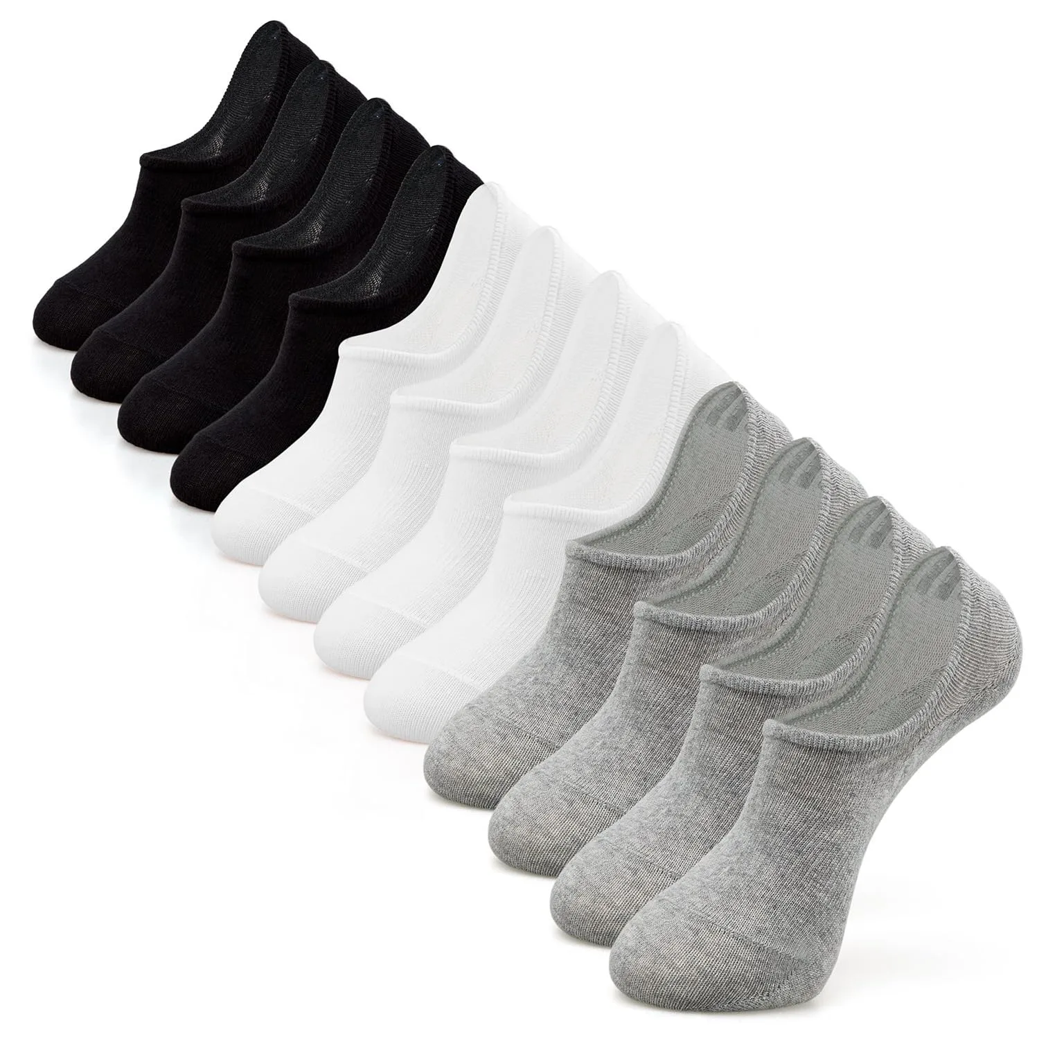 IDEGG Women & Men No Show Low Cut Anti‑Slip Casual Sports Running Socks