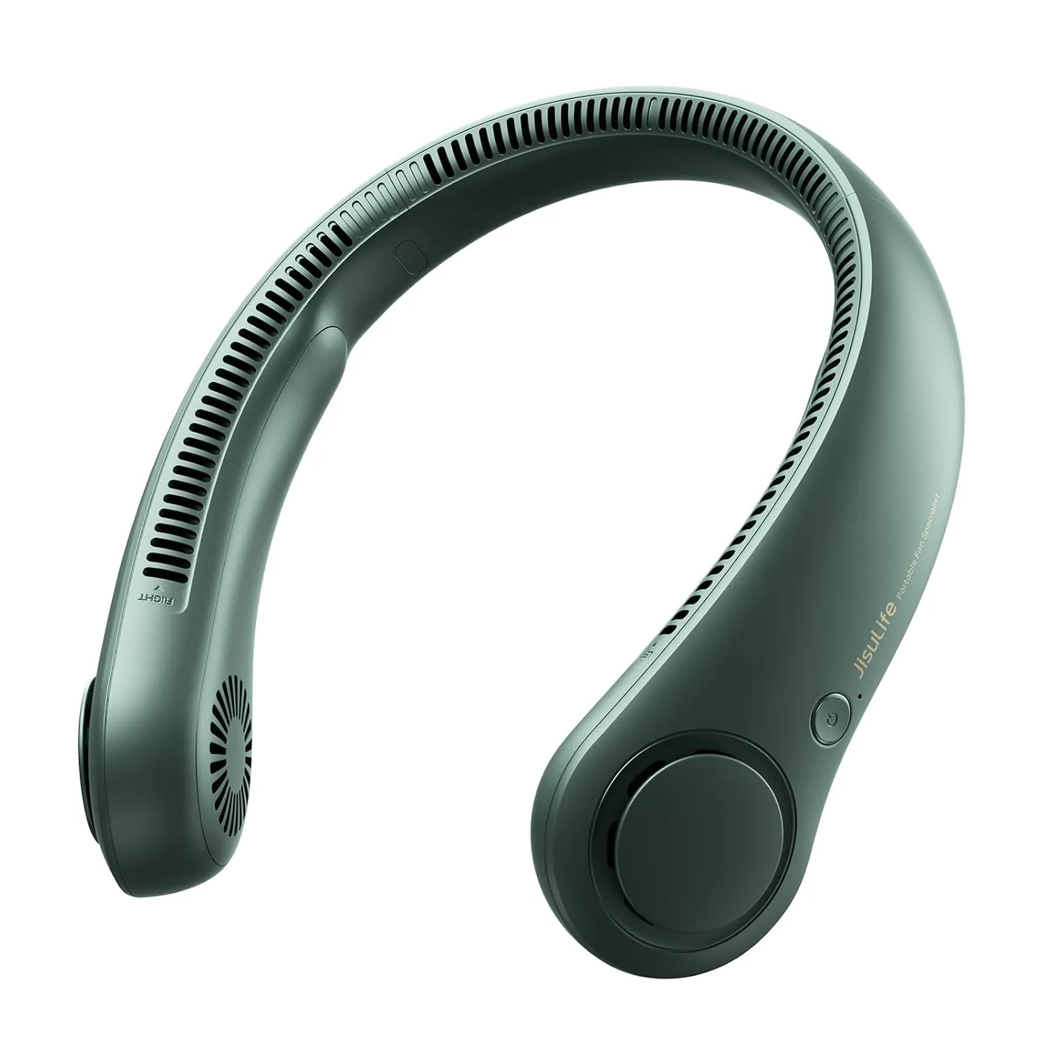 JISULIFE Portable Neck Fan, Hands Free Bladeless Fan, 5 Speeds, 4000 mAh