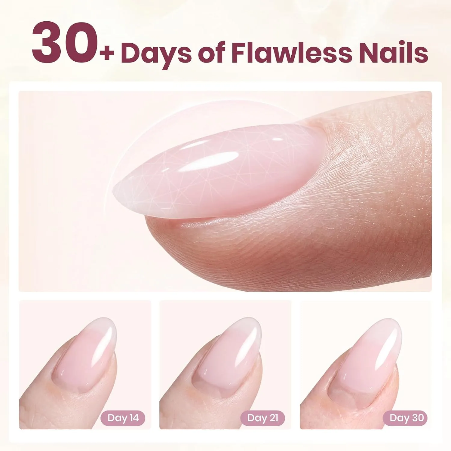 Beetles Builder Gel for Nails, 6 Colors TPO & HEMA-Free Gel with Nail Brush