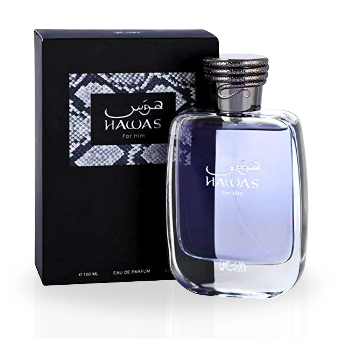 RASASI Hawas For Him & Hawas For Her EDP Sprays 100ML (3.4 OZ) Long Lasting, Exquisite Scent, Luxurious Fragrances. (Luxurious Bundle)