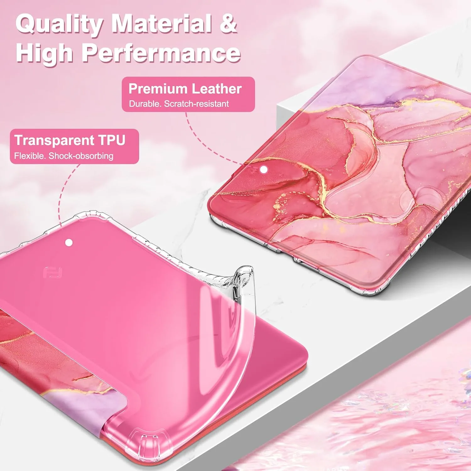 Fintie Clear Case for 7" Kindle Paperwhite 12th Gen 2024 & Kindle Colorsoft