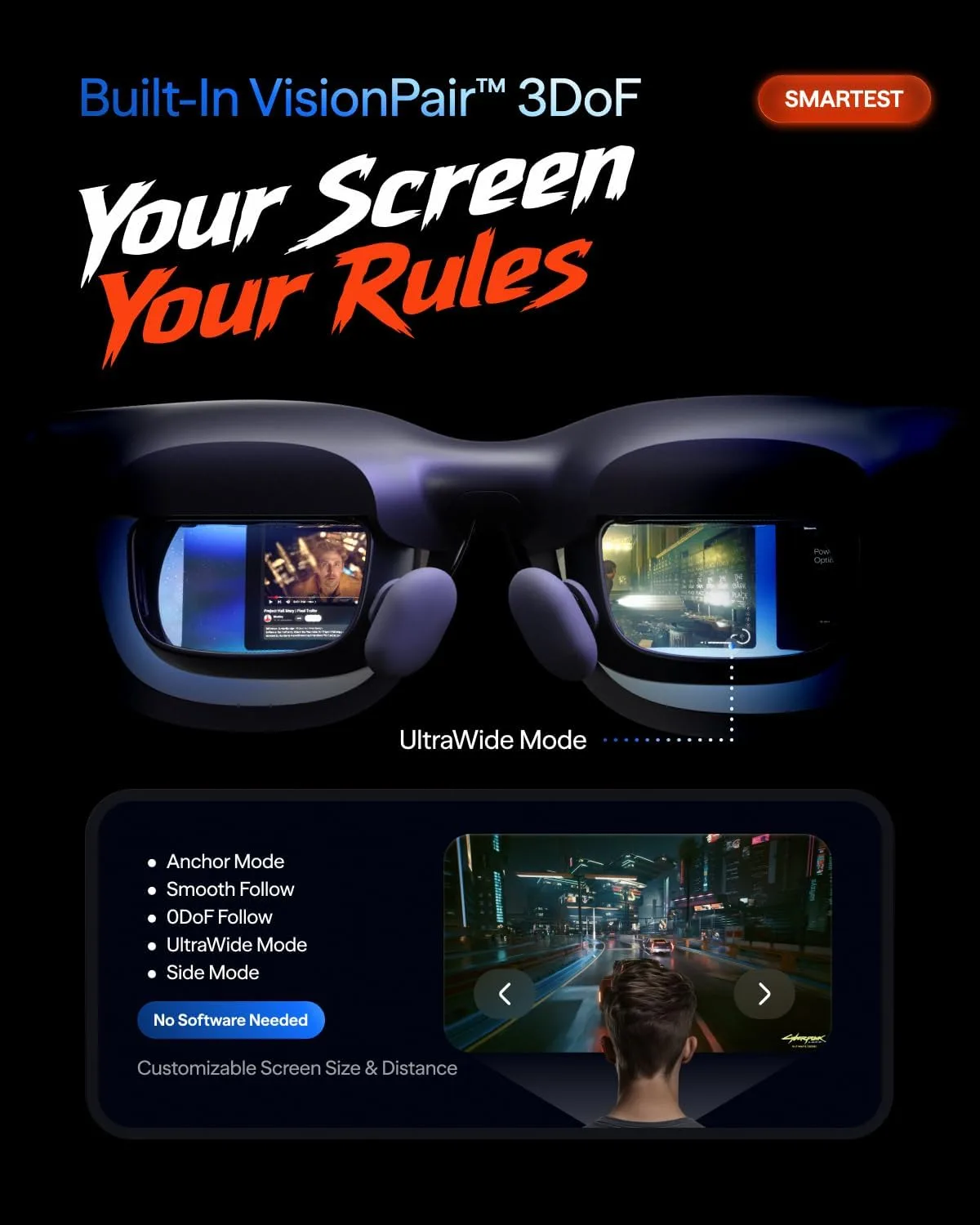 VITURE Beast XR/AR Glasses: Biggest. Boldest. Smartest. 174" 1200p, 58°FOV