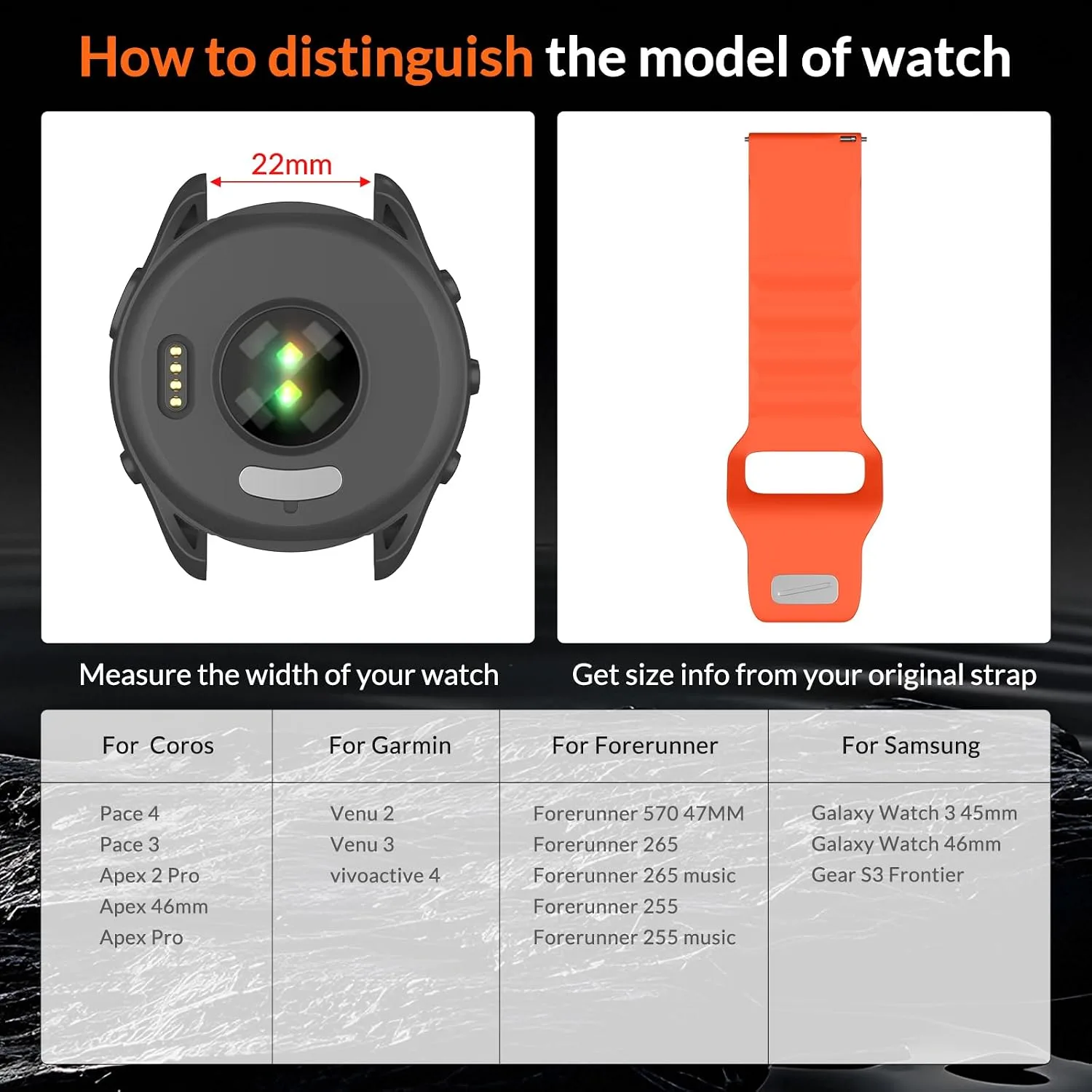 OVERSTEP Watch Band for Coros Pace 4/3/Apex 2 Pro/Apex 46mm/Apex Pro