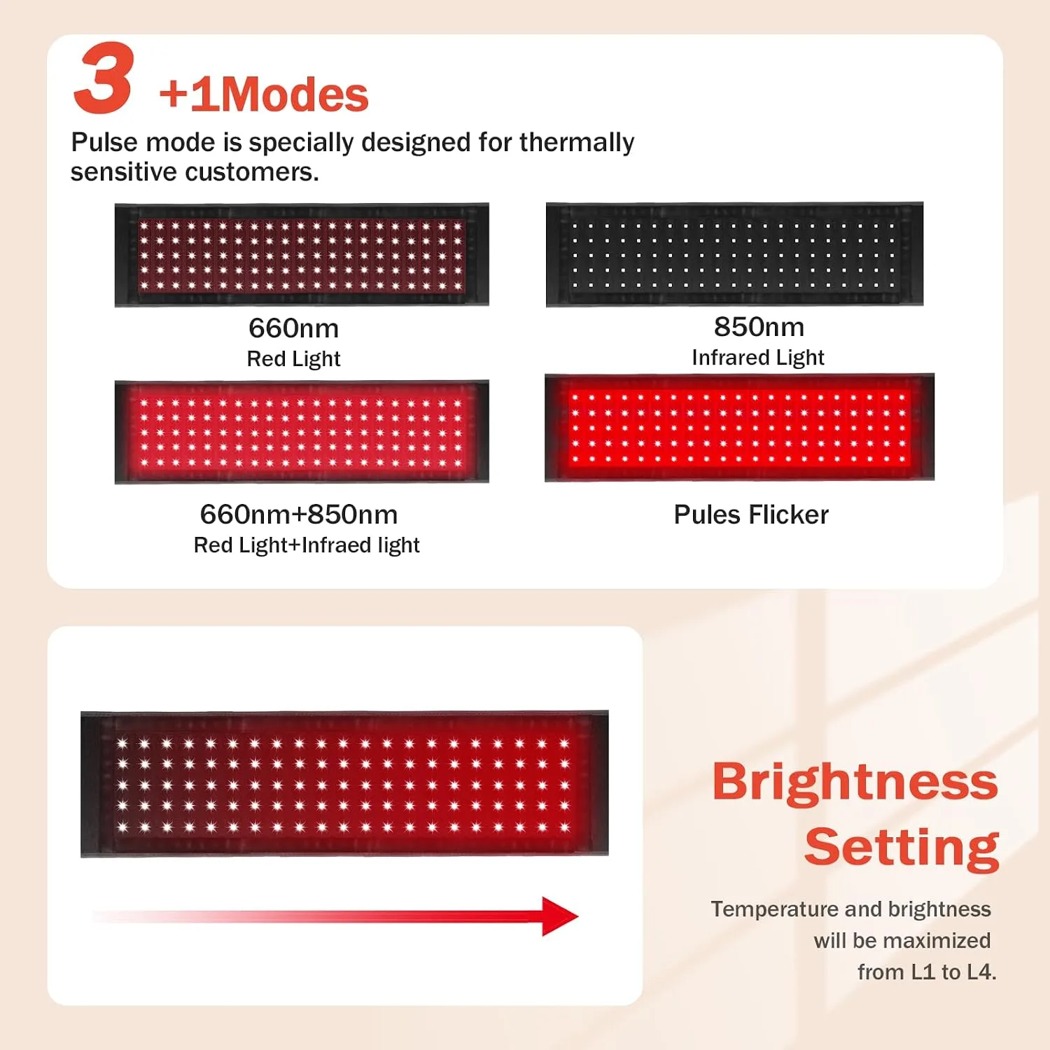 Red Light Therapy for Body, Infrared Light Therapy for Belt Shoulder Waist