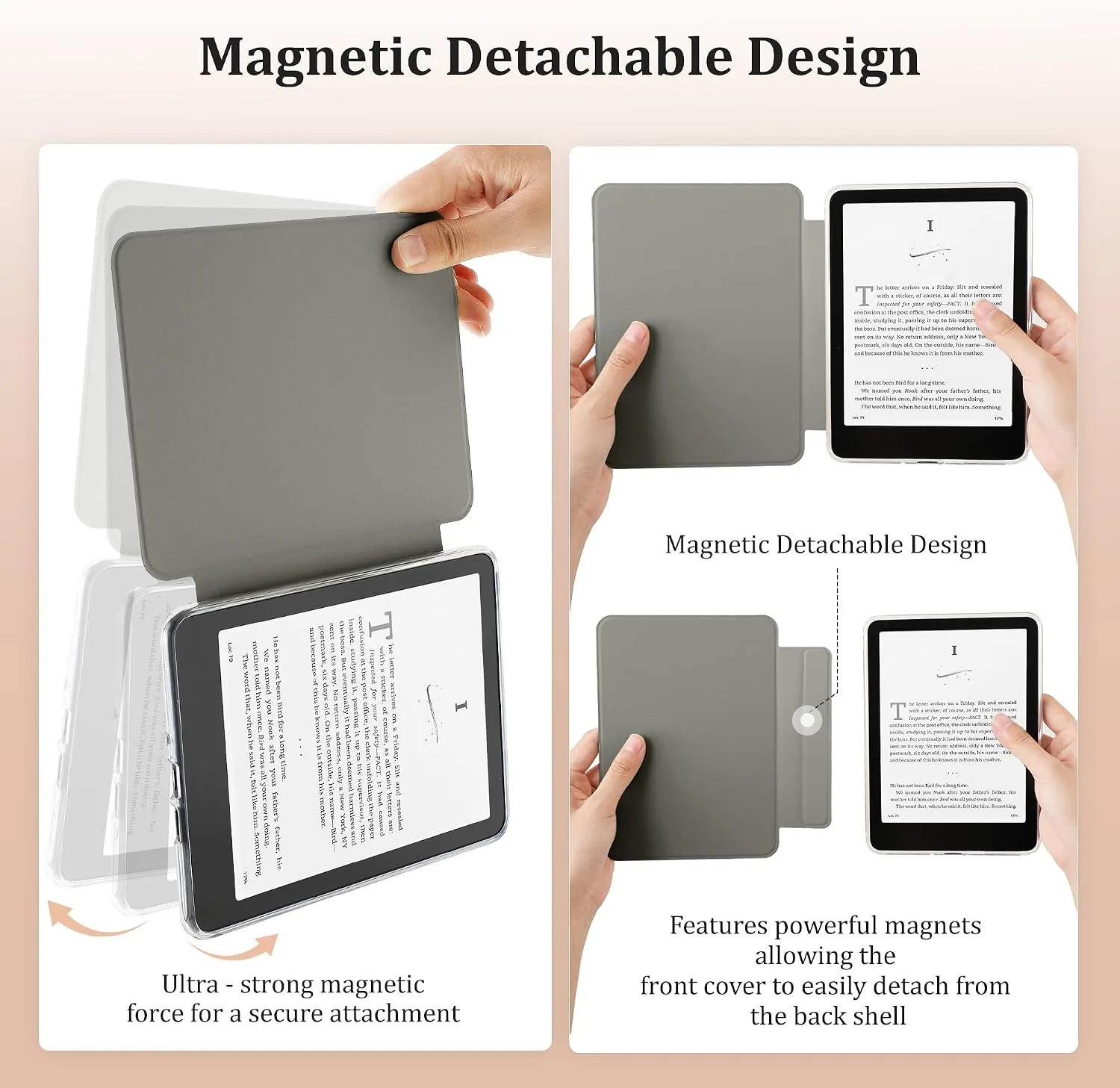 SESENSE Magnetic Case for 7'' Kindle Paperwhite 12th Gen 2024 & Colorsoft