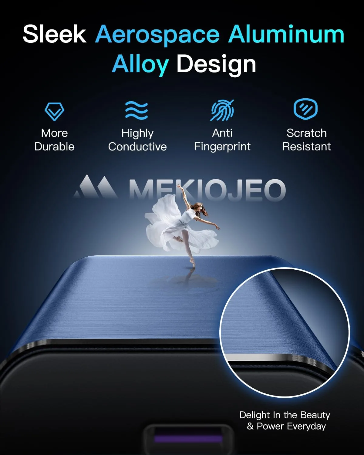 12 Ports Aluminum Alloy MEKIOJEO 380W Charging Station USB C Charger Block