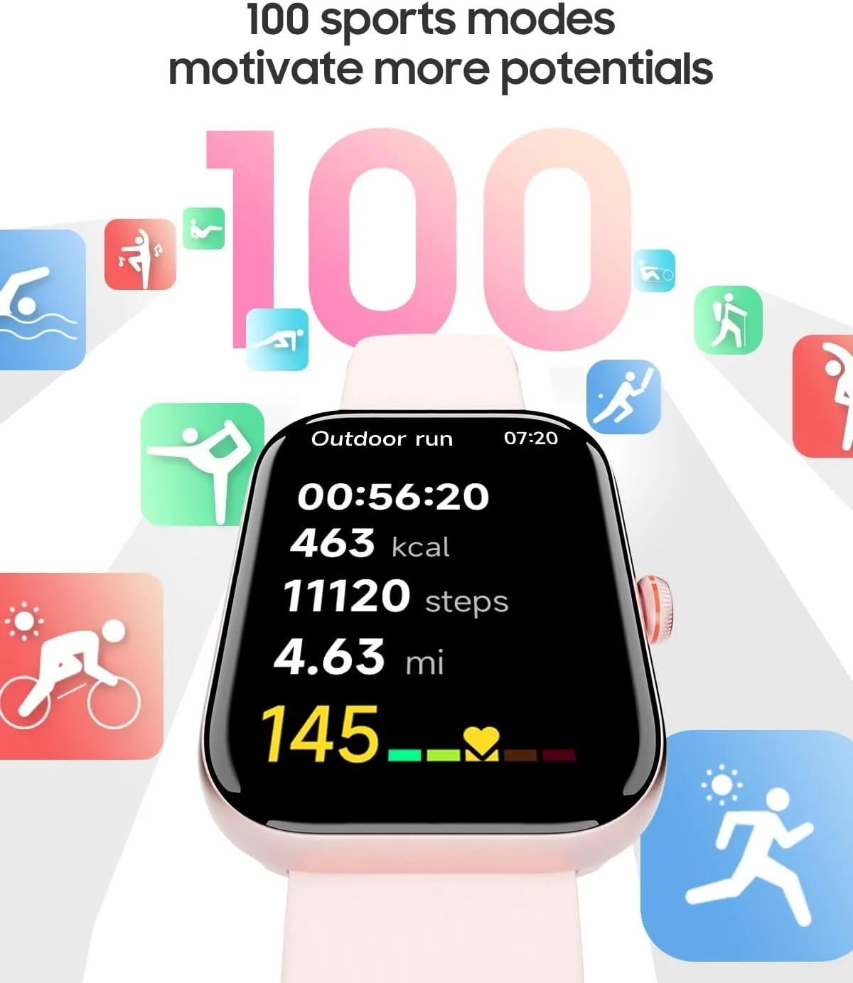 1.91" Smart Watch for Women with ALEXA, Fitness Watch for Android iOS Phone