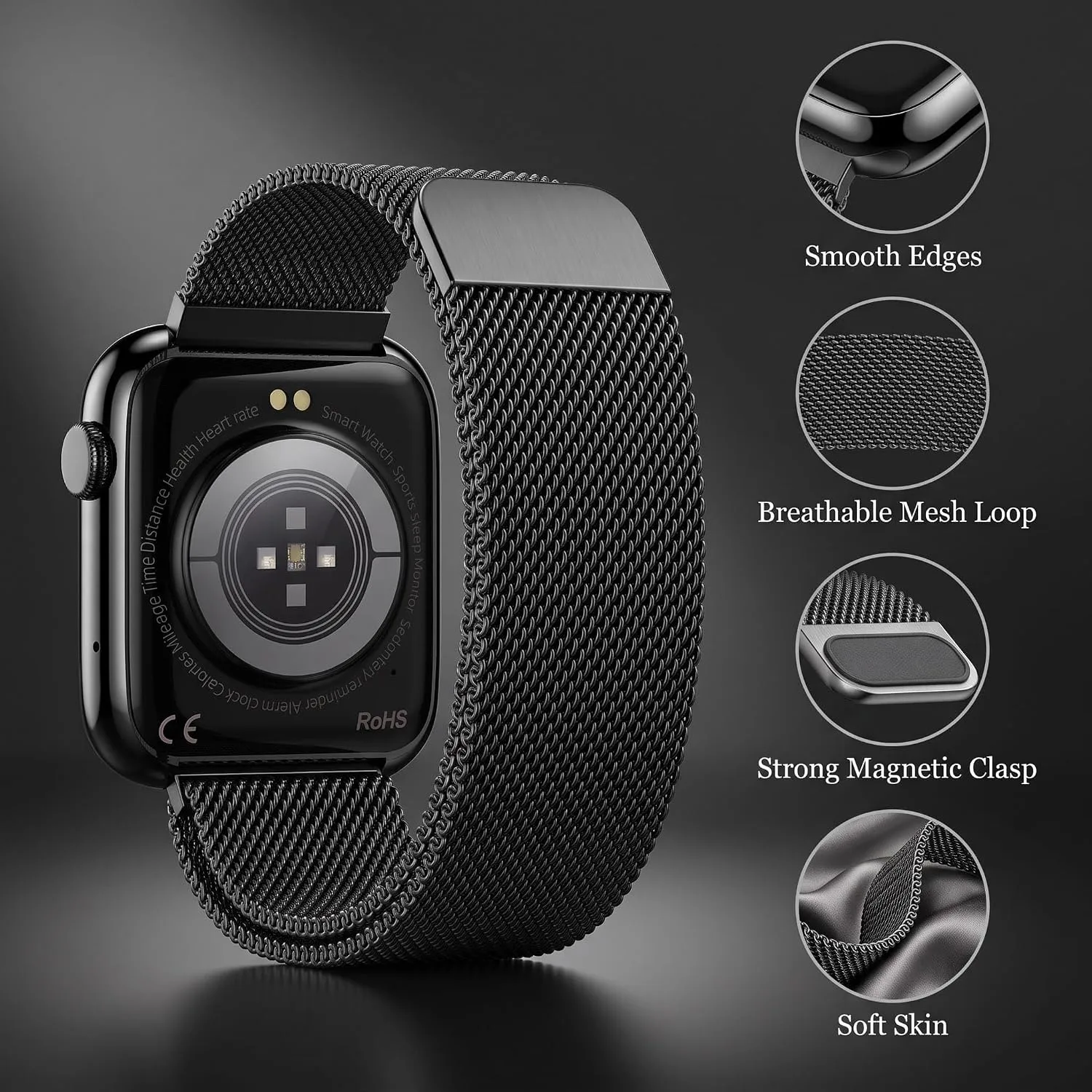 Smart Watch for Men Women, 1.9" HD Screen Fitness Tracker & Bluetooth Call