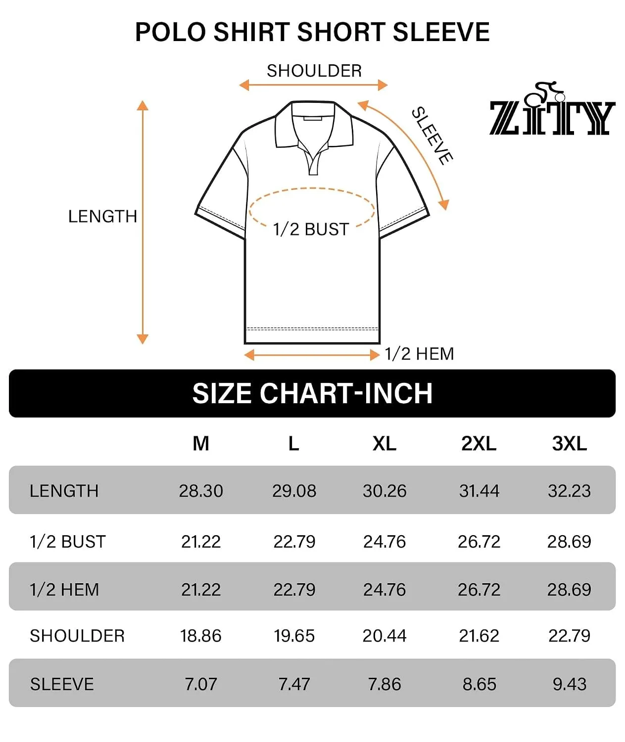 ZITY 5 Pack Mens Polo Shirt Short Sleeve Moisture Wicking Golf T-Shirt