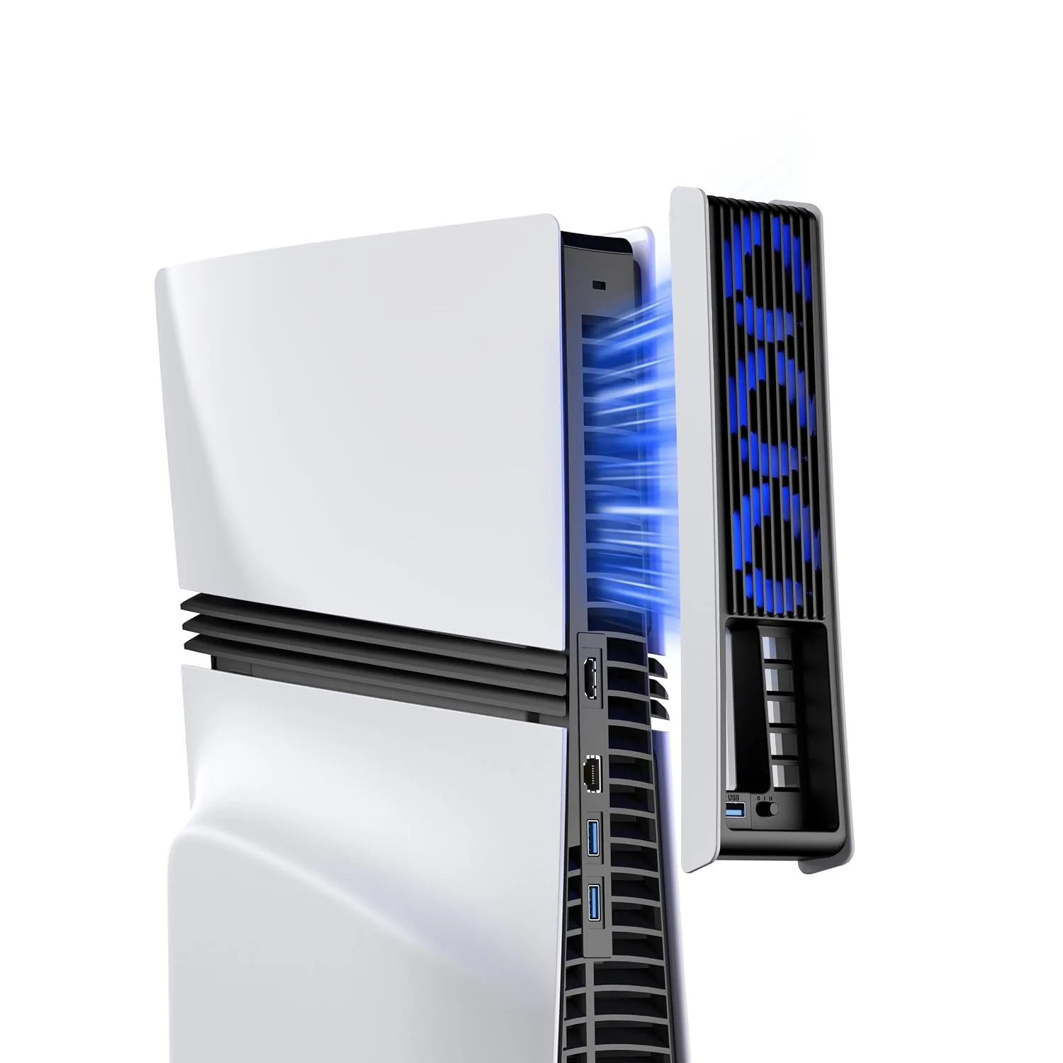 KIWIHOME Cooling Fan for PS5 Pro, Quiet Cooler with Auto Speed USB3.0