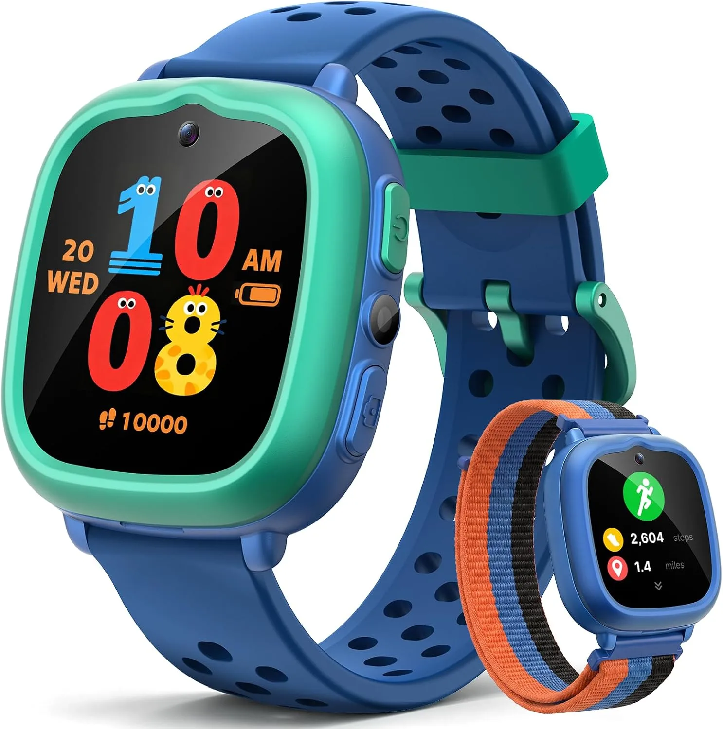 Gydom Kids Smart Watch, Birthday Gift Toy for Girls and Boys Ages 4-12,Blue