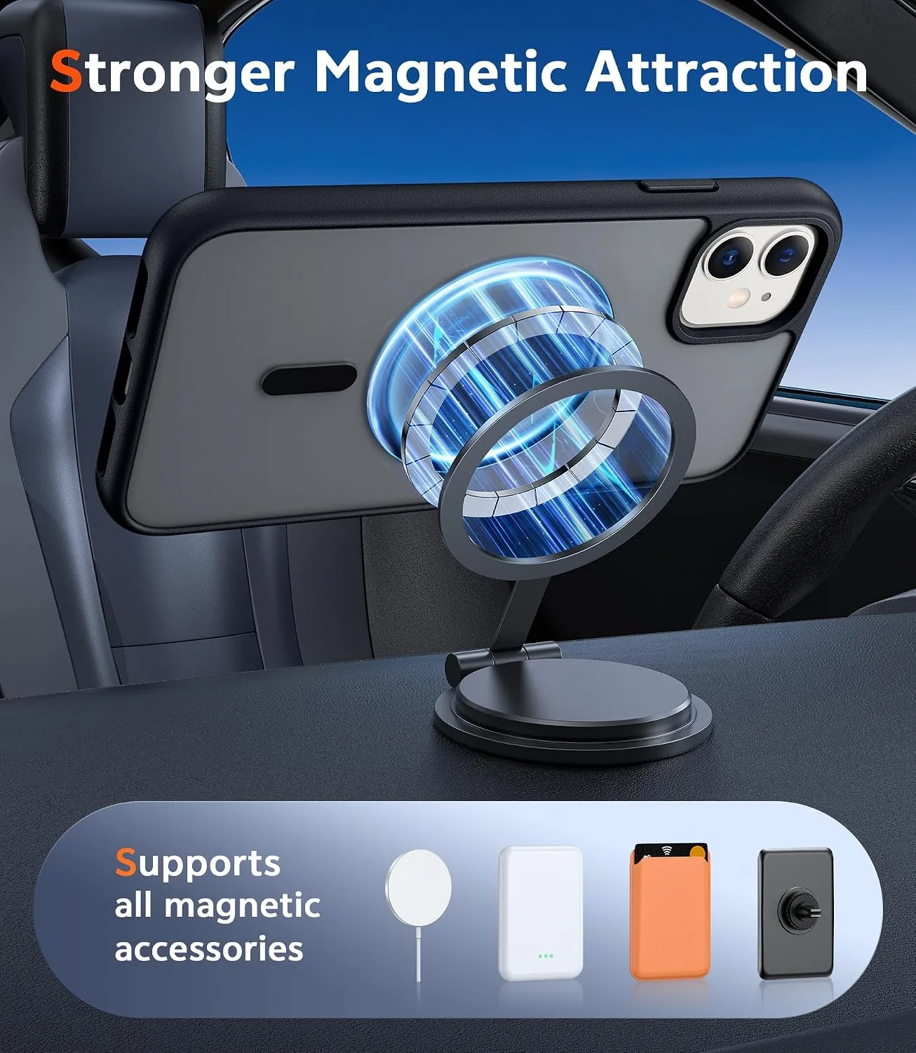 FNTCASE for iPhone 11 Case Clear Compatible with Magsafe Anti Yellowing