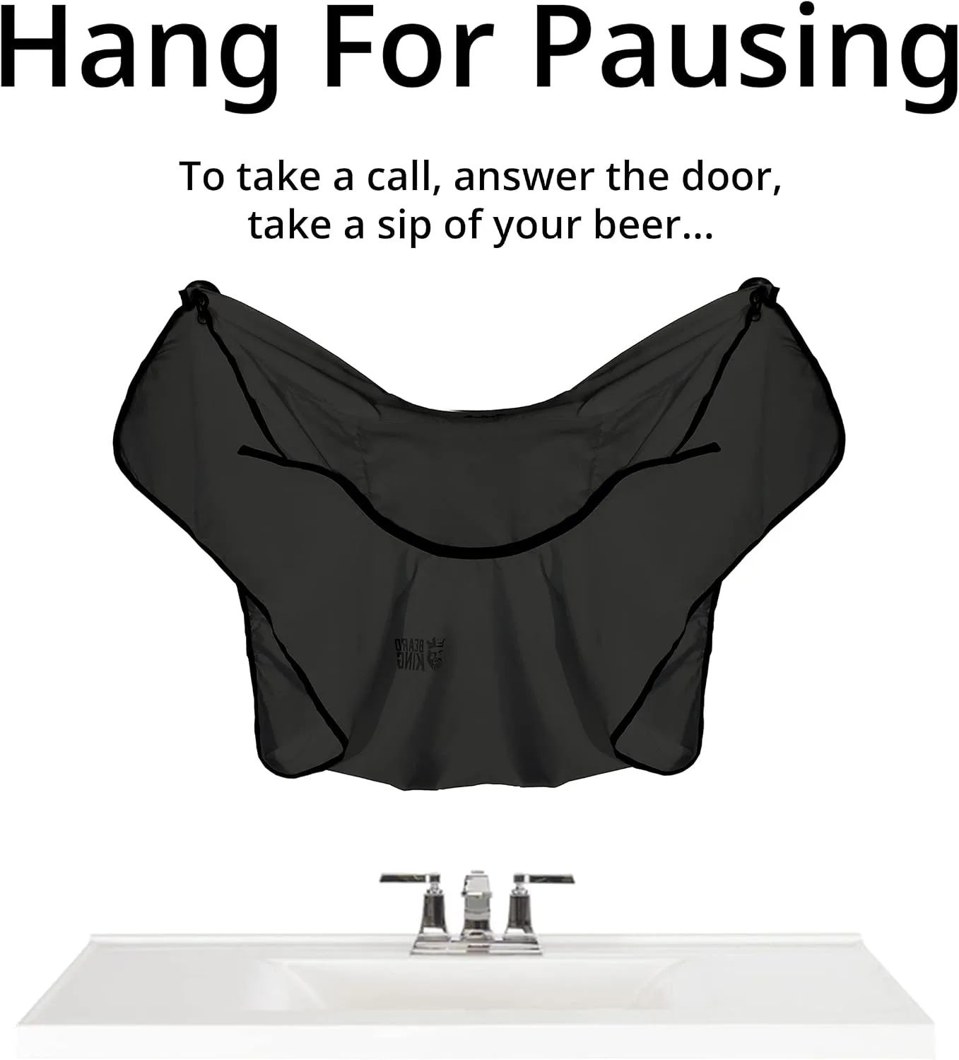 BEARD KING Beard Bib Apron - As Seen on Shark Tank – Gifts for Him, Stocking Stuffers for Men, Mens Gift