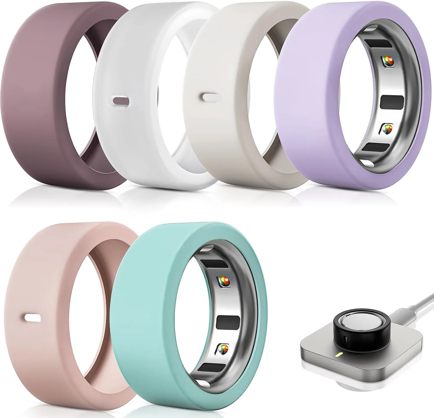 Compatible with Oura Ring Gen 4/4 Ceramic/Gen 3/Ultrahuman Rings Cover